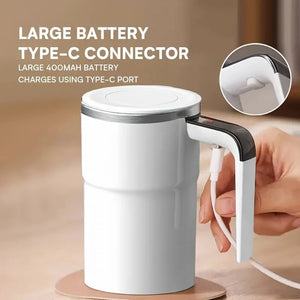Self-Stirring Electric Coffee Mug with Digital Display