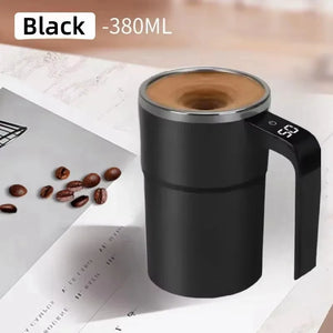 Self-Stirring Electric Coffee Mug with Digital Display