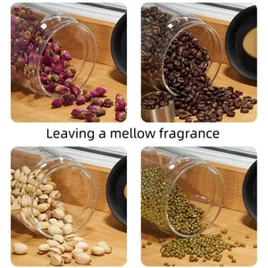 Vacuum-Sealed Borosilicate Glass Coffee Canister