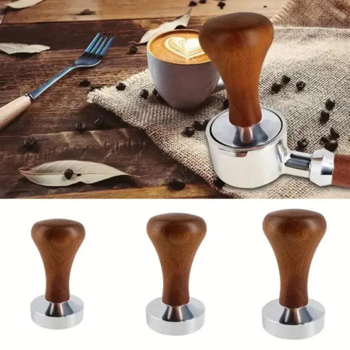 Wooden & Aluminum Espresso Tamper